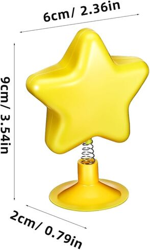 Cabilock 8pcs Helmet Top Star Decorations, Cute Yellow Wobble Stars for Bike Motorcycle Snowboard Helmets, Funny Spring Mount Helme Accessories for Scooter Car Dashboard Decor in Saudi Arabia