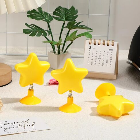 Cabilock 8pcs Helmet Top Star Decorations, Cute Yellow Wobble Stars for Bike Motorcycle Snowboard Helmets, Funny Spring Mount Helme Accessories for Scooter Car Dashboard Decor in Saudi Arabia