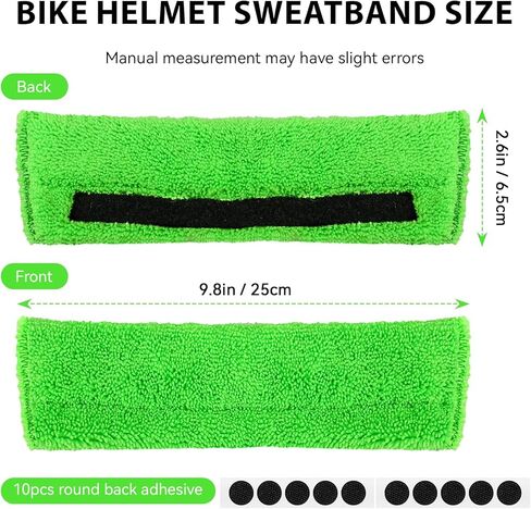 عصابة رأس لخوذة الدراجة، بطانة عرق لخوذة ركوب الدراجات، عصابة رأس قابلة للغسل لركوب الدراجات الجبلية أو ركوب الدراجات على الطرق أو أي ركوب الدراجات، أخضر in Kuwait