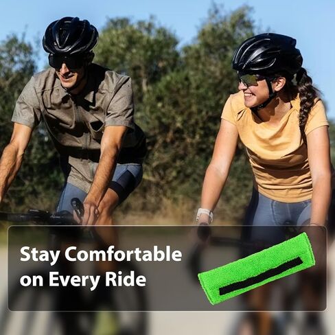 عصابة رأس لخوذة الدراجة، بطانة عرق لخوذة ركوب الدراجات، عصابة رأس قابلة للغسل لركوب الدراجات الجبلية أو ركوب الدراجات على الطرق أو أي ركوب الدراجات، أخضر in Kuwait