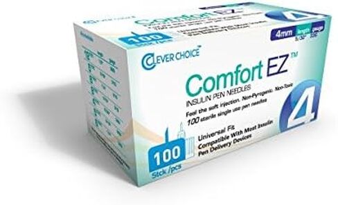 Clever Choice ComfortEZ Insulin Pen Needles 33G 4mm 100/bx in Saudi Arabia