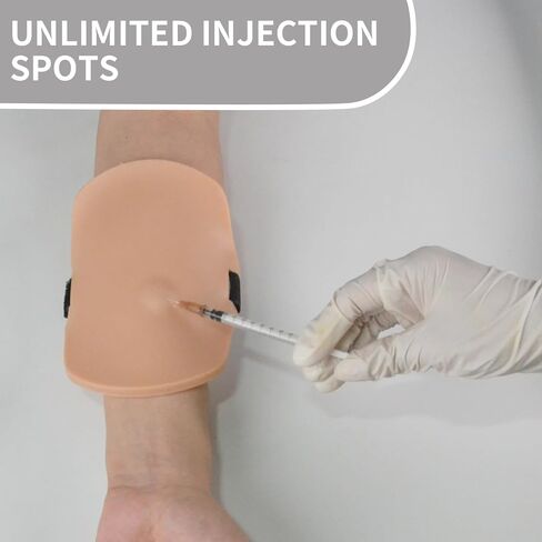 وسادة تدريب على الحقن داخل الأدمة، مجموعة تدريب على حقن معرف الهوية يمكن ارتداؤها لاختبار السل، محاكي جلدي واقعي لطلاب التمريض والتدريب الطبي in Kuwait