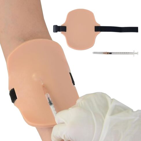 وسادة تدريب على الحقن داخل الأدمة، مجموعة تدريب على حقن معرف الهوية يمكن ارتداؤها لاختبار السل، محاكي جلدي واقعي لطلاب التمريض والتدريب الطبي in Kuwait