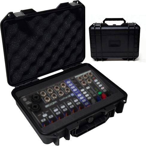 Mixer Hard Case for Zoom LiveTrak L-6 / L6 Digital Mixer, Portable Travel Hard Shell Carrying Storage Case Equipped with Comfort Handle with Customizable Foam in Kuwait