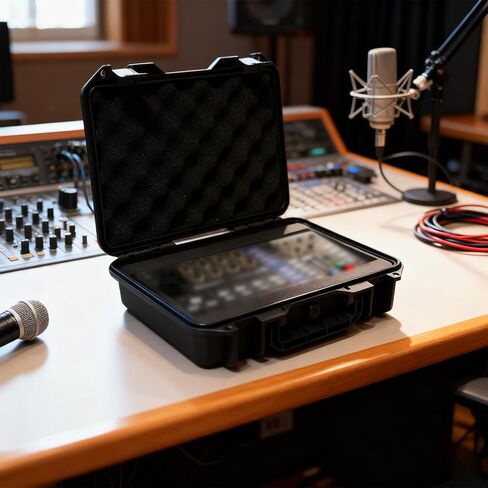 Mixer Hard Case for Zoom LiveTrak L-6 / L6 Digital Mixer, Portable Travel Hard Shell Carrying Storage Case Equipped with Comfort Handle with Customizable Foam in Kuwait