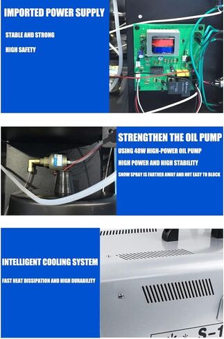 1500W Party Snow Machine, Stage Snow Machine, with Remote Control, Rotatable, Suitable for Parties, Weddings, and Stage Effects in Saudi Arabia