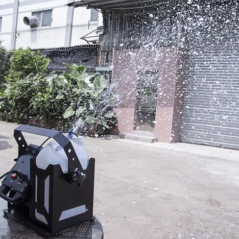 ماكينة صنع ندفة الثلج بقدرة 1500 وات مع خزان سعة 5 لتر، نطاق تغطية 50 متر مربع ومسافة رش 10 أمتار، زاوية/حجم الرش وحجم ندفة الثلج قابلان للتعديل، للحفلات الموسيقية الحية وأجواء المسرح in Kuwait