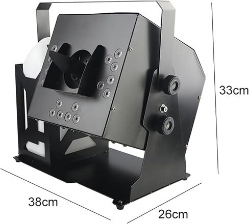 ماكينة صنع ندفة الثلج بقدرة 1500 وات مع خزان سعة 5 لتر، نطاق تغطية 50 متر مربع ومسافة رش 10 أمتار، زاوية/حجم الرش وحجم ندفة الثلج قابلان للتعديل، للحفلات الموسيقية الحية وأجواء المسرح in Kuwait