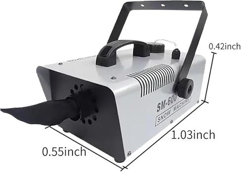 Snow Machine Portable, 600W Effect Machines with Remote Control,The Effect is Lifelike，Even Snowflakes，Wide Coverage，for Weddings, Bars, Dance Halls and Other Places in Saudi Arabia