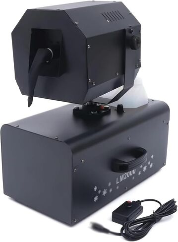 2000W Snow Machines, 90° Shaking Head Snowflake Machine with Remote Control/Manual Panel, 90° Oscillating Head, Covers 30㎡ & Continuous Spray, Suitable for Snack Bars, Ice Cream Shops in Saudi Arabia