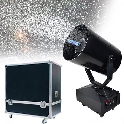 ماكينة صنع الثلج بقدرة 3000 وات، ماكينة صنع الثلج المتأرجحة 120 درجة / 360 درجة، ماكينة ثلج كبيرة مع جهاز تحكم عن بعد، مسافة نفث من 10 إلى 15 مترًا، تأثير رقاقات الثلج المتساقطة بشكل مثالي in Kuwait