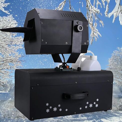 صانع الثلج بقدرة 2000 واط، ماكينة صنع ندفة الثلج التجارية مع خزان زيت سعة 5 لتر، مساحة غطاء رش 50 متر مربع ومسافة رش 10 ~ 15 متر، زاوية 0-90 درجة قابلة للتعديل ومتينة، لحفلات الرقص، وعروض الزفاف in Kuwait