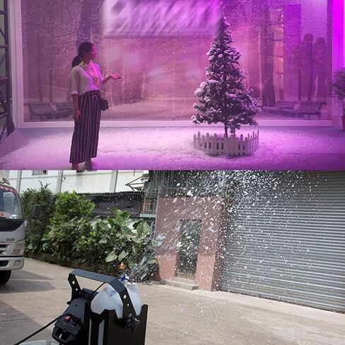 600W Portable Snow Machine with Remote Control, Snow Effects, Suitable for Stage Effects, Christmas, Weddings, Parties. in Saudi Arabia