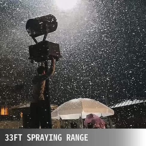 2000W Professional Snow Machine with Remote Control, 180° Swing Snowflake Maker for Christmas, Weddings, Parties & DJ Stage - Create Realistic Falling Snowflakes Effect in Kuwait