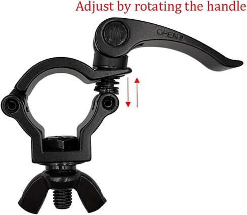 1-1/4-1-3/8 بوصة سريعة الإصدار المرحلة ضوء المشبك الجمالون المشابك الثقيلة 165lbs إضاءات دي جي المشابك تناسب الأنابيب OD 32-35 مللي متر F24 2 حزمة in Kuwait