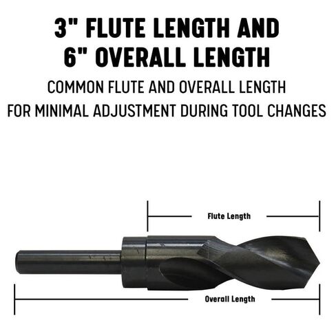 7/8 in. Steel Black Oxide Reduced Shank Drill Bit with 1/2 in. Shank in Saudi Arabia