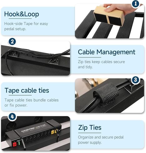Ghost Fire Limited Edition Guitar Pedal Board Aluminum Alloy 2.6lb Effect Pedalboard 17"x12.5"x3 "with Carry Bag,New V series (V-STANDARD 1.0 SILVERY) in Kuwait