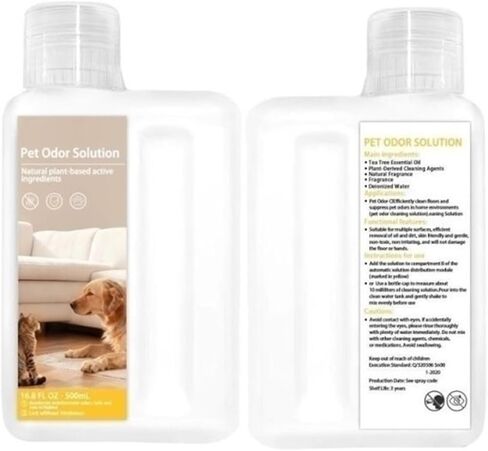 محلول رائحة الحيوانات الأليفة، 16.9 أونصة. متوافق مع Roborock A10 UltraE / A10 Ultra/Dyad Pro Dyad / U10 / U10pro / A10 Plus/Q Revo Master/Qrevo Curv 2 (1 قطعة) in Kuwait