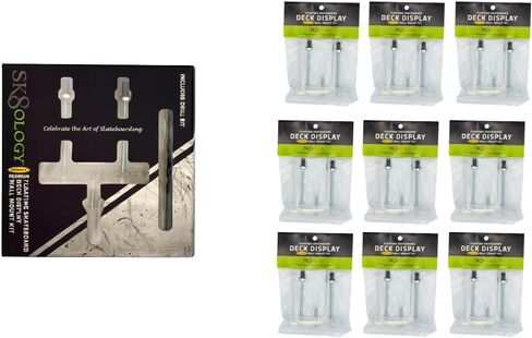 Sk8ology Skateboard Deck Display 10 Pc Kit Floating Wall Mount in Kuwait