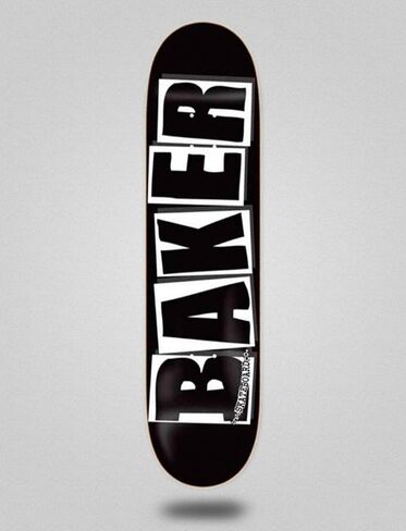 Baker Monopatín Skate Skateboard Deck Brand Logo Black White 8.4 in Saudi Arabia