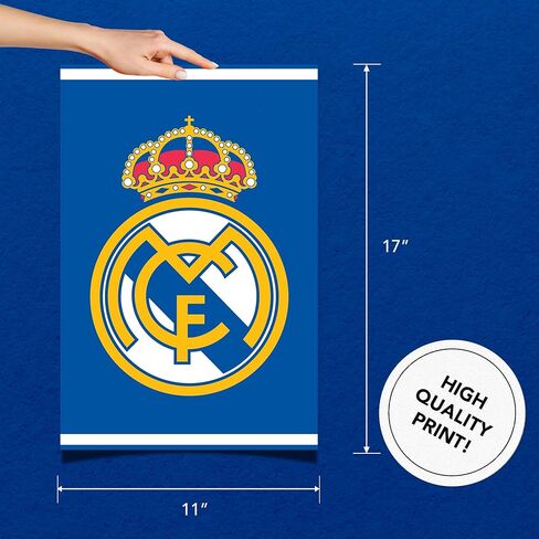 Desert Cactus Real Madrid FC Poster Los Blancos Madridistas Football Soccer 11 x 17 Inch Room Office Décor Decoration Official Fan Gear (11x17 inch,Version E) in Saudi Arabia