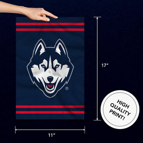 ملصق جامعة صبار الصحراء في ولاية كونيتيكت UConn Huskies مقاس 11 × 17 بوصة ديكور مكتب الغرفة ديكور رسمي للمروحة (11 × 17 بوصة، الإصدار 3) in Saudi Arabia