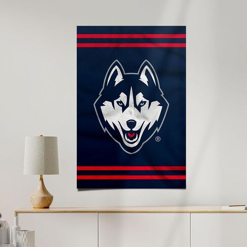 ملصق جامعة صبار الصحراء في ولاية كونيتيكت UConn Huskies مقاس 11 × 17 بوصة ديكور مكتب الغرفة ديكور رسمي للمروحة (11 × 17 بوصة، الإصدار 3) in Saudi Arabia