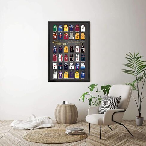 Canvas Basketball Wall Art Decor, Basketball Star Poster Player Shirts Posters Boy’s Room Decor(10" L x 8" W) in Saudi Arabia
