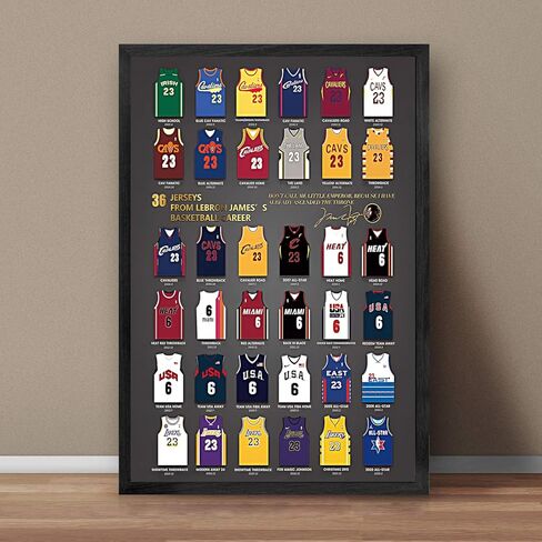 Canvas Basketball Wall Art Decor, Basketball Star Poster Player Shirts Posters Boy’s Room Decor(10" L x 8" W) in Saudi Arabia