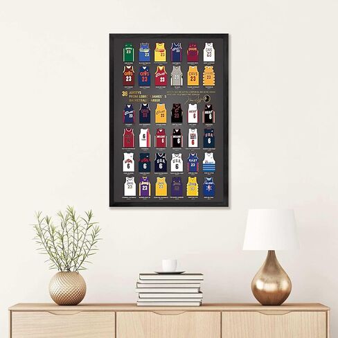 Canvas Basketball Wall Art Decor, Basketball Star Poster Player Shirts Posters Boy’s Room Decor(10" L x 8" W) in Saudi Arabia
