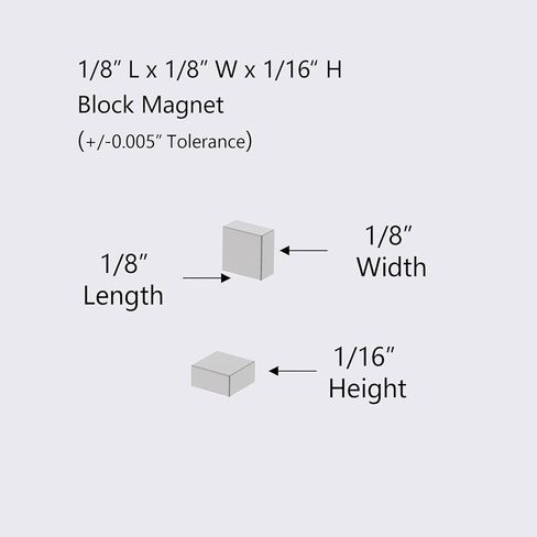 N52-1/8 L x 1/8" W x 1/16" H - 500 Pack, Mini Strong Neodymium Block Magnets, Tiny Powerful Rare Earth Square Magnets, Small Industrial Neodymium Block Magnet 0.125 x 0.125 x 0.0625 inch in Saudi Arabia
