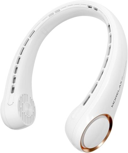 مروحة موريلاكس للرقبة، مروحة شخصية قابلة لإعادة الشحن عبر USB، مراوح محمولة خالية من الشفرة، 4000 مللي أمبير في الساعة، 3 سرعات، 72 هواء أسرع ليونة 360 درجة تبريد، فائقة الهدوء، هدية مناسبة للمنزل والمكتب والسفر والرياضة in Kuwait