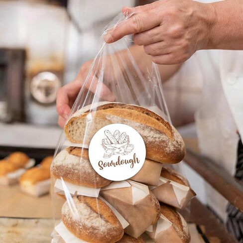 800 Pcs Sourdough Bread Stickers 2 Inch Baked with Love Label Stickers Round Bread Bag Sealing Stickers for Baked Goods Packaging Supplies in Saudi Arabia