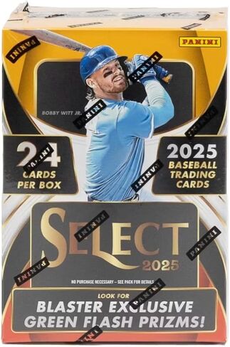 2025 Panini Select Baseball Hobby Blaster Trading Card Box (Chase Hobby Blaster Exclusive Green Flash Parallels) in Saudi Arabia