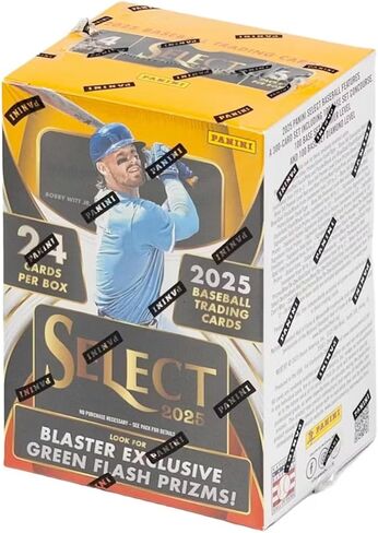 2025 Panini Select Baseball Hobby Blaster Trading Card Box (Chase Hobby Blaster Exclusive Green Flash Parallels) in Saudi Arabia