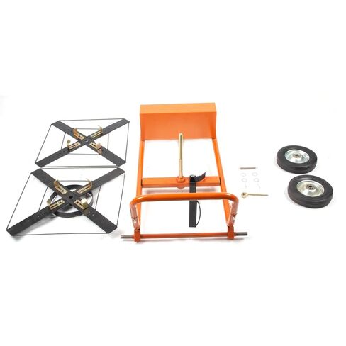 عربة الربط والموزع، عربة ربط متنقلة شديدة التحمل لـ 8 بوصات و16 بوصة من البوليستر الأساسي، أشرطة PET وPP، محطة حامل ملفات التغليف الصناعية مع صينية الأدوات والعجلات in Kuwait