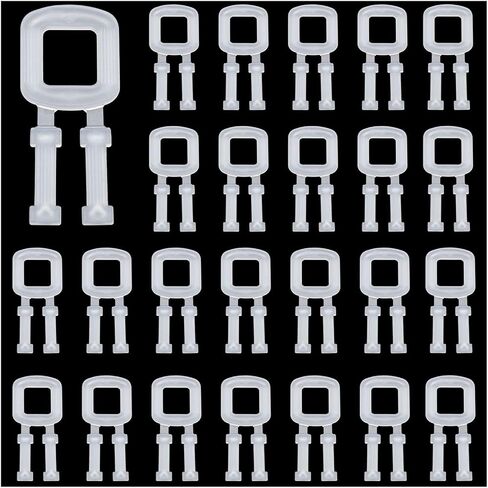 XGNG 200 قطعة من أبازيم الربط اليدوية البلاستيكية للتغليف ومشابك حزام الشد لصندوق البليت لتجميع أبازيم سحب يدوية صديقة للبيئة لنقل البضائع والإكسسوارات باللون الأبيض in Kuwait