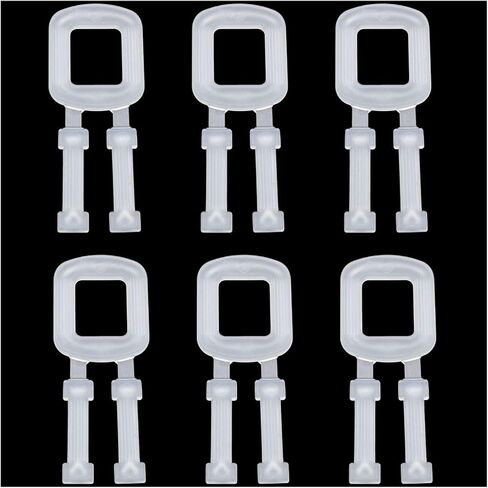 XGNG 200 قطعة من أبازيم الربط اليدوية البلاستيكية للتغليف ومشابك حزام الشد لصندوق البليت لتجميع أبازيم سحب يدوية صديقة للبيئة لنقل البضائع والإكسسوارات باللون الأبيض in Kuwait