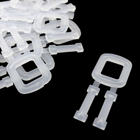 XGNG 200 قطعة من أبازيم الربط اليدوية البلاستيكية للتغليف ومشابك حزام الشد لصندوق البليت لتجميع أبازيم سحب يدوية صديقة للبيئة لنقل البضائع والإكسسوارات باللون الأبيض in Kuwait