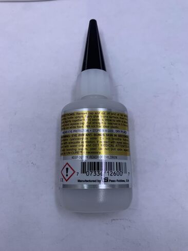 Bob Smith Industries Foam Safe Super-Gold+ CA Glue, Gap Filling Medium Adhesive,(Black Cap) 1/2oz Bottle, Clear, 100% Foam Safe, Hobby Bolts, BSI, Made in The USA. in Saudi Arabia