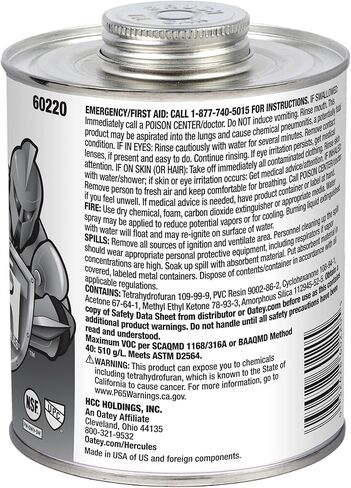 Hercules 60220 PVC Heavy Body Gray Cement, 32 oz in Saudi Arabia