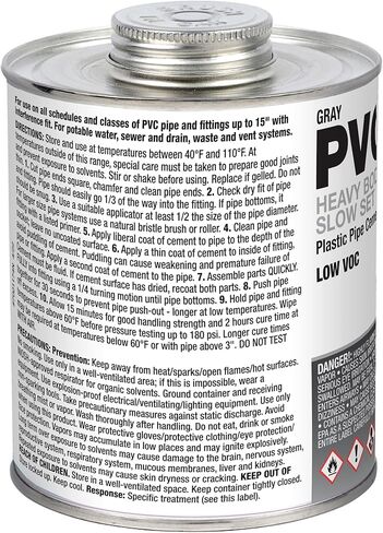 Hercules 60220 PVC Heavy Body Gray Cement, 32 oz in Saudi Arabia
