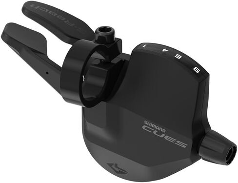 CUES SL-U4050-9R Short Reach 9-Speed Rapidfire Plus Shifter with Optical Gear Display, Ergonomic Design for Smaller Hands, Black in Saudi Arabia