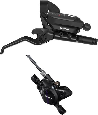 SHIMANO ST-EF515-8R EZ Fire Plus Shift/Brake Lever with BR-MT200 Hydraulic Disc Caliper - Right Rear, 8-Speed, Post Mount, Ergonomic, Easy Setup in Saudi Arabia