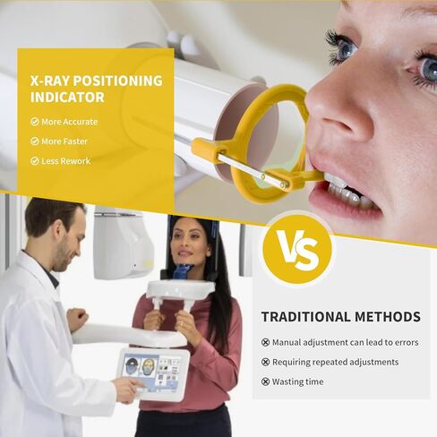PER4MANCE Dental X-Ray Indicator Arms and Aiming Rings for Posterior Imaging, Pack of 5, Yellow, Fully Autoclavable in Kuwait