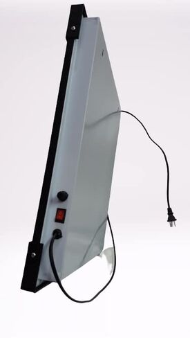 صندوق عرض LED للأشعة السينية مع زر تفعيل فيلم والتحكم في السطوع المتغير، مقاس أبيض - 14 × 17 بوصة، عبوة من قطعة واحدة in Kuwait