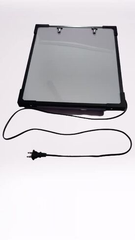 صندوق عرض LED للأشعة السينية مع زر تفعيل فيلم والتحكم في السطوع المتغير، مقاس أبيض - 14 × 17 بوصة، عبوة من قطعة واحدة in Kuwait