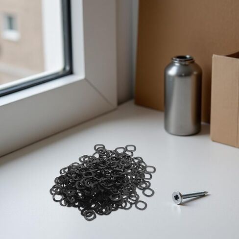 1000pcs Black Steel Wavy Spring Washers 6mm Inner Diameter 0.2mm Thickness Triple Crinkle Wave Compression Washers for Screws Motor Bearings Electrical Repairs in Kuwait