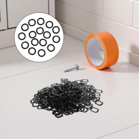 1000pcs Black Steel Wavy Spring Washers 6mm Inner Diameter 0.2mm Thickness Triple Crinkle Wave Compression Washers for Screws Motor Bearings Electrical Repairs in Kuwait