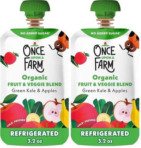 Once Upon A Farm, Organic Green Kale & Apples Pouch, 3.2 Ounce in Saudi Arabia